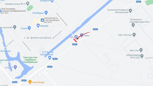 Билборд/Щит, Каменское/Днепродзержинск, вул.Елізаветівське шосе (за поворотом на вул.Харьківську)/Елизаветовское шоссе, за поворотом на ул.Харьковскую