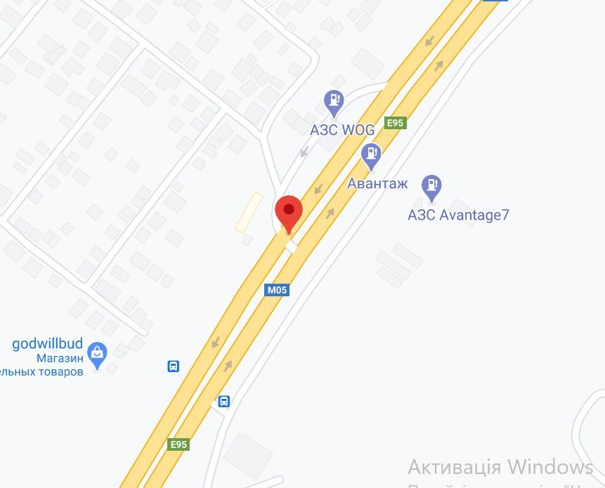 Реклама на мостах, Трассы, М-05 Одеська тр. - 6км від КПП.Четвертий від Києва - с. Віта-Поштова, с.Круглик, зупинка, заправка WOG Магазин Днипро М з Києва