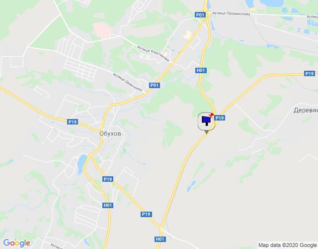 Билборд/Щит, Трассы, м. Обухів, Дніпровське шосе, траса Н-01 "Київ-Знам'янка", км 46+300 ліво, автобусна зупинка "Дерев'яна", поворот на Трипілля, до повороту на с. Красне