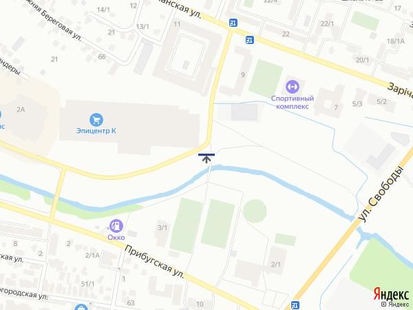 Білборд/Щит, Хмельницький, вул. Зарічанська 11/4 (пішохідний міст з Прибузька)
