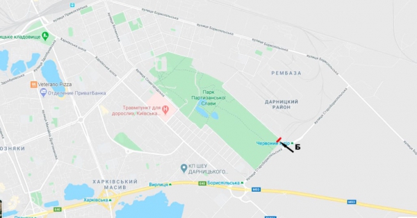 Білборд/Щит, Київ, вул. Миколи Хвильового, біля ст.м. Червоний Хутір/вул. Старобориспільська