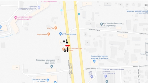 Білборд/Щит, Київ, вул. В.Кільцева/ ресторан "САЖА" в напр. пр. Берестейський  (нижній)