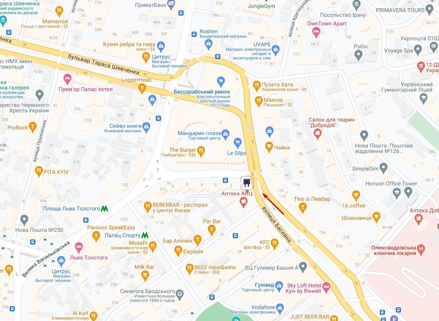 Led екран/Відеоборд, Київ, вул. Басейна, 10. БЦ Макулан