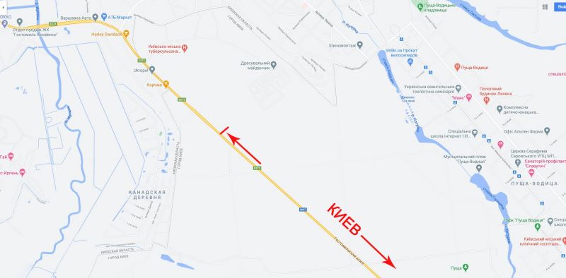 Білборд/Щит, Київ, Гостомельське шосе, рух в напрямку з Києва