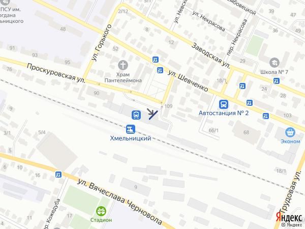 Билборд/Щит, Хмельницкий, вул.Проскурівська (залізничний вокзал)