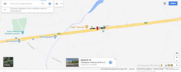 Білборд/Щит, Київ, Житомирська траса - зупинка "Тополя", - 30,800 км, з Києва