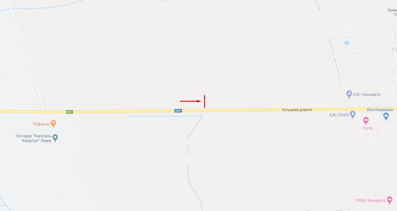Билборд/Щит, Трассы, М-06 Київ-Чоп, км. 548+170, праворуч, біля Лео Кераміка, в сторону Пасіки-Зубрицькі (лівий)