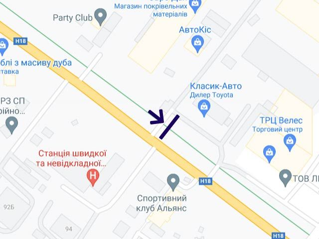 Билборд/Щит, Ивано-Франковск, Надрічна (автосалон Тойота)