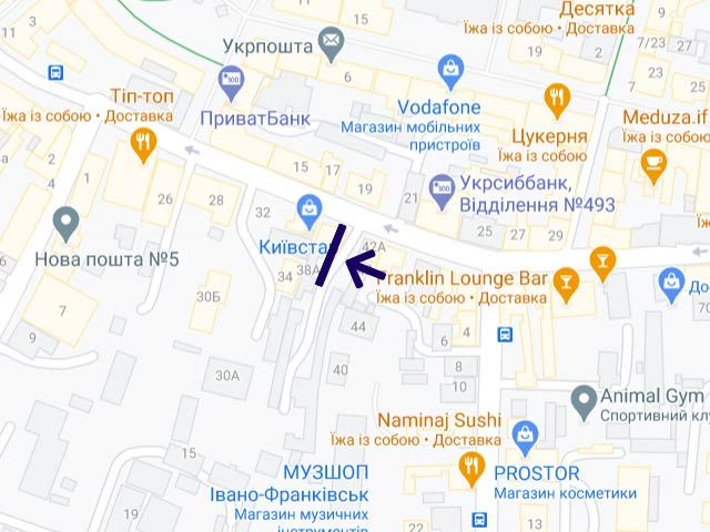 Билборд/Щит, Ивано-Франковск, Січових Стрільців