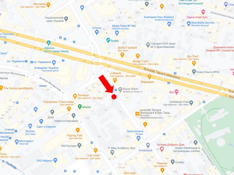 Ситилайт, Киев, Саксаганського вул. 143, в сторону вул. Петлюри