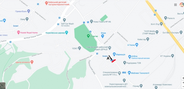 Скролл/Ситиборд, Киев, вул. Кирилівська (Фрунзе), 99/1 (на зупинці)- вул. Вікентія Хвойки