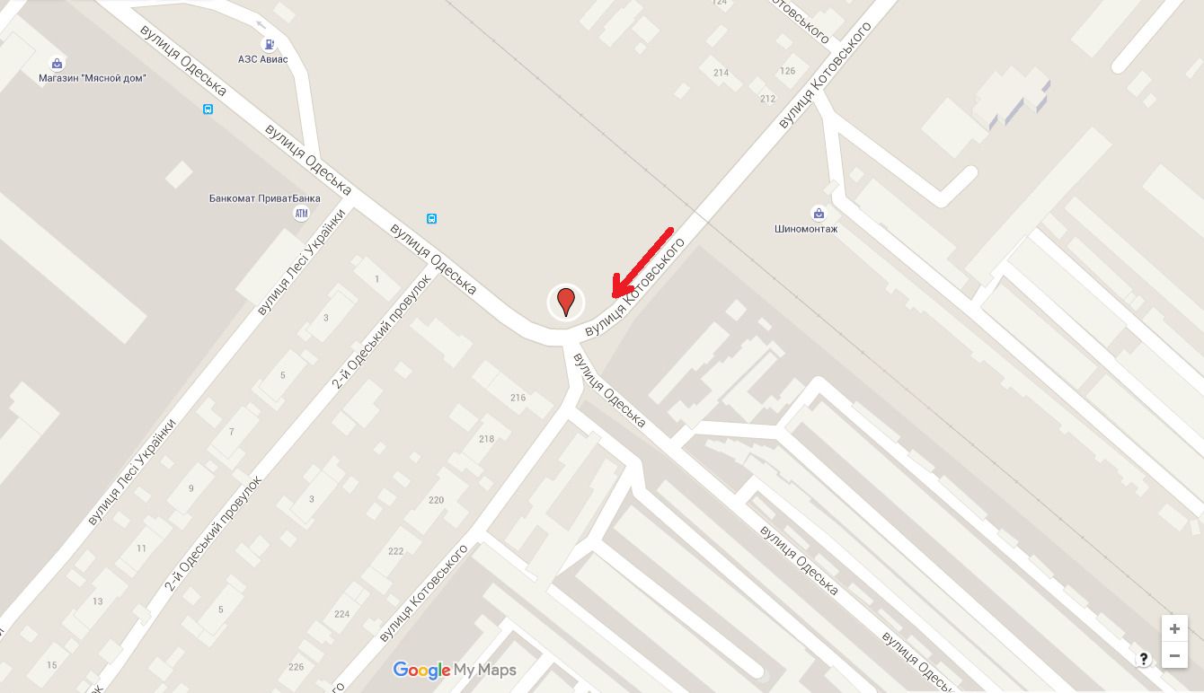 Білборд/Щит, Черкаси, вул. Грушевського - вул.Одеська