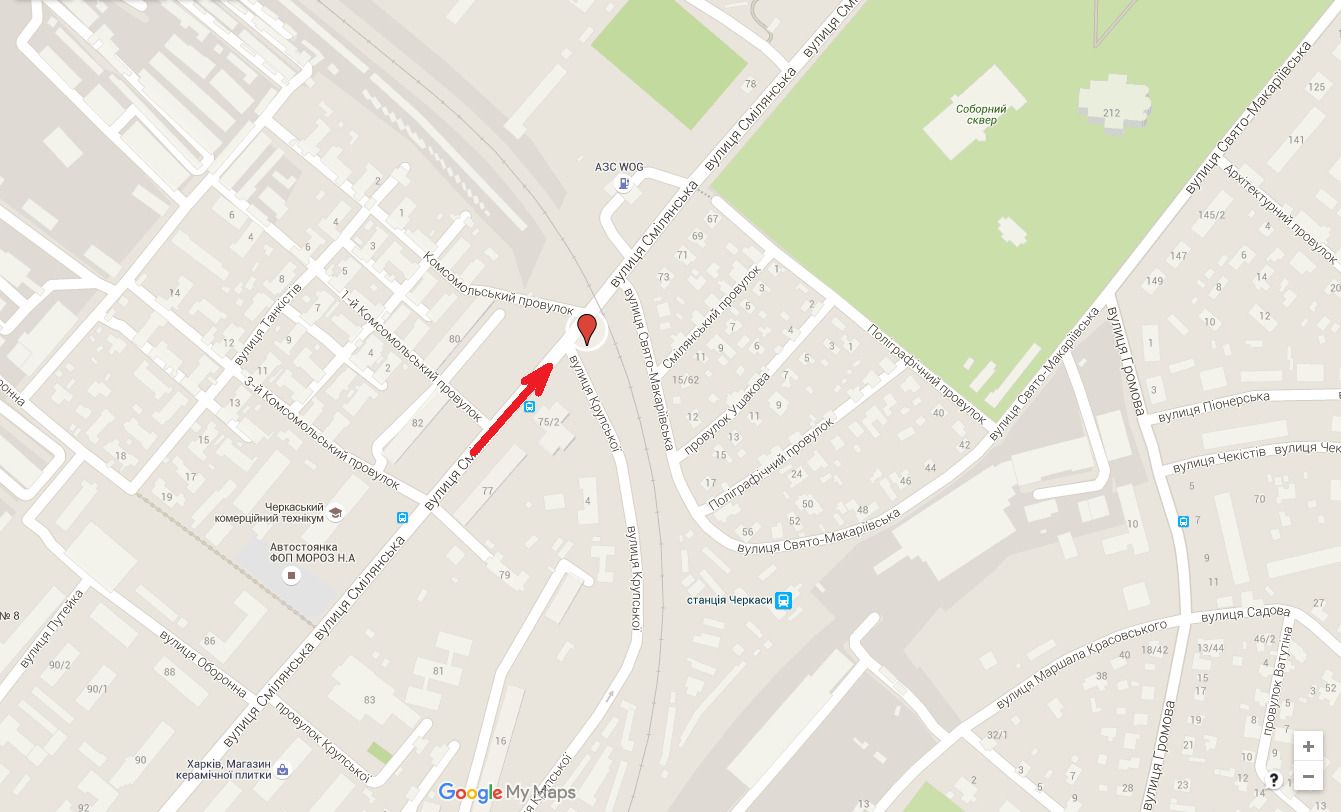 Білборд/Щит, Черкаси, вул. Смілянська - вул. Ложешнікова