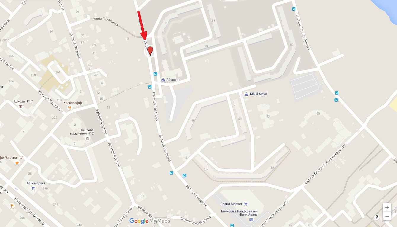 Білборд/Щит, Черкаси, вул. Володимира Великого, 33