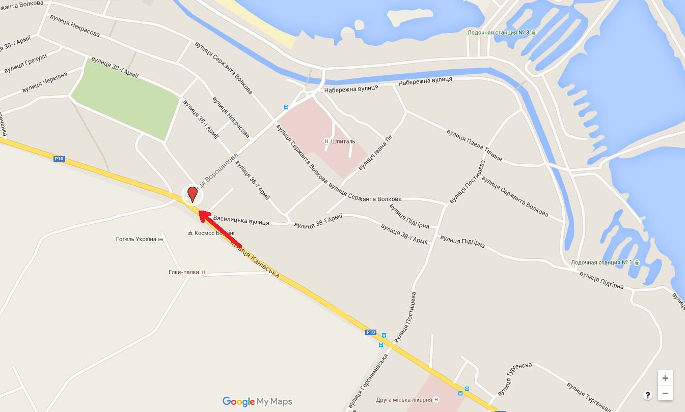 Білборд/Щит, Черкаси, вул. Дахнівська Січ - вул. Канівська(виїзд з міста)