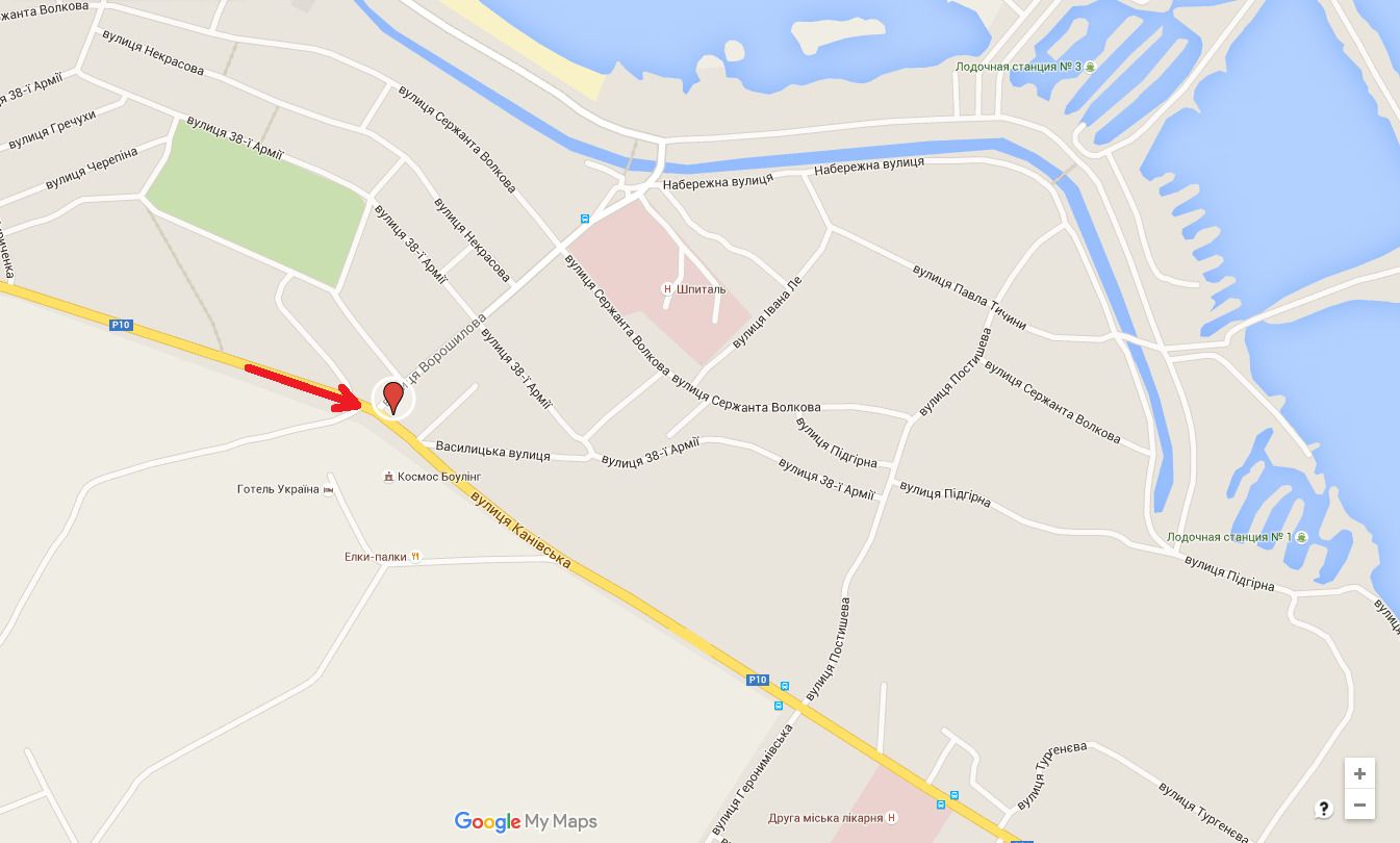 Білборд/Щит, Черкаси, вул. Дахнівська Січ - вул. Канівська (в'їзд в місто)