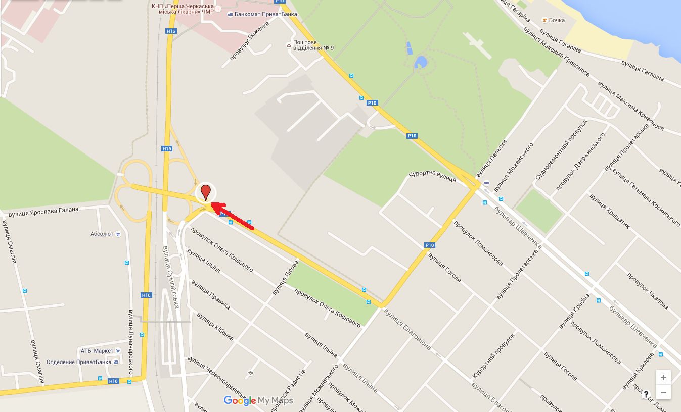 Білборд/Щит, Черкаси, вул. Лісова просіка (2,9 м х 5,35 м)