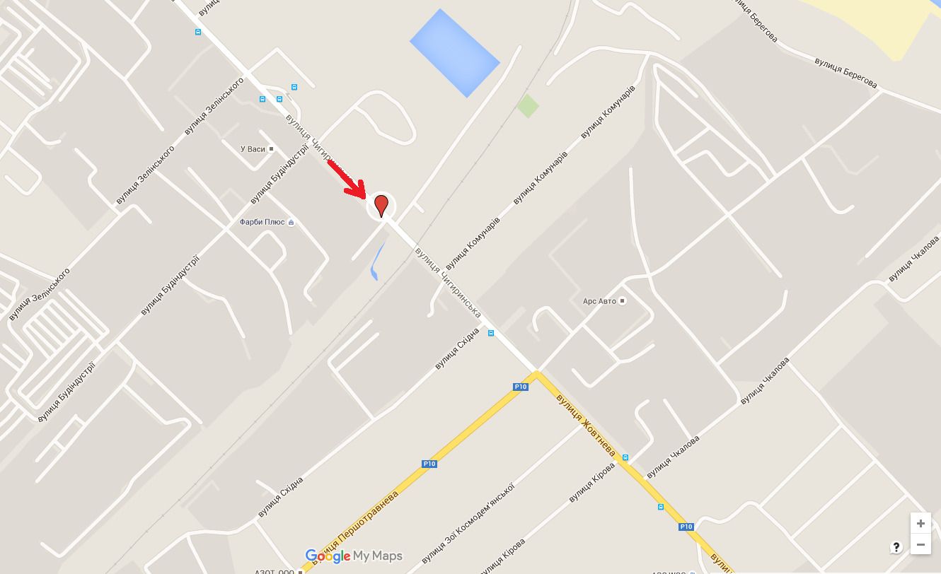 Білборд/Щит, Черкаси, вул. Чигиринська, 200м від жд переїзду (виїзд з міста)