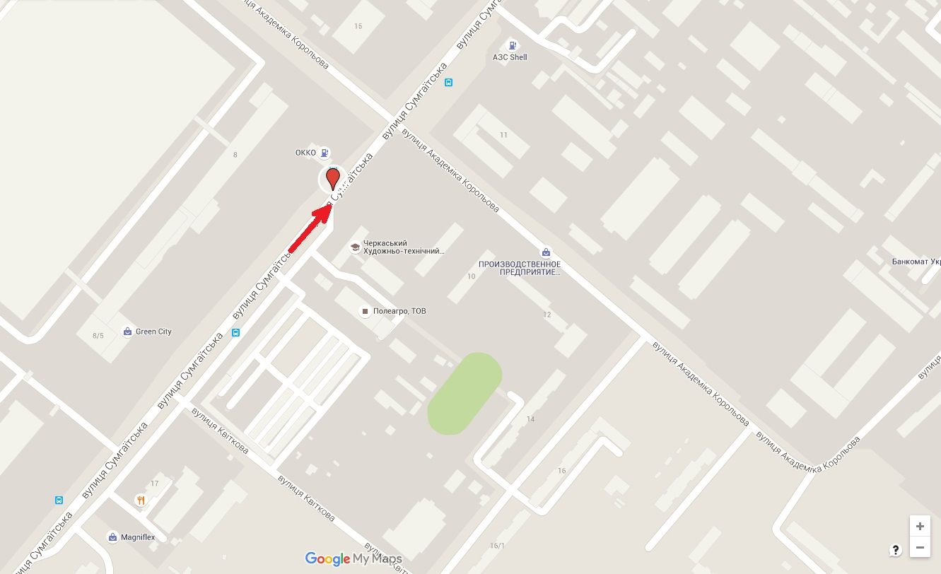 Білборд/Щит, Черкаси, вул. Сумгаїтська, 8 (завод Богдан)