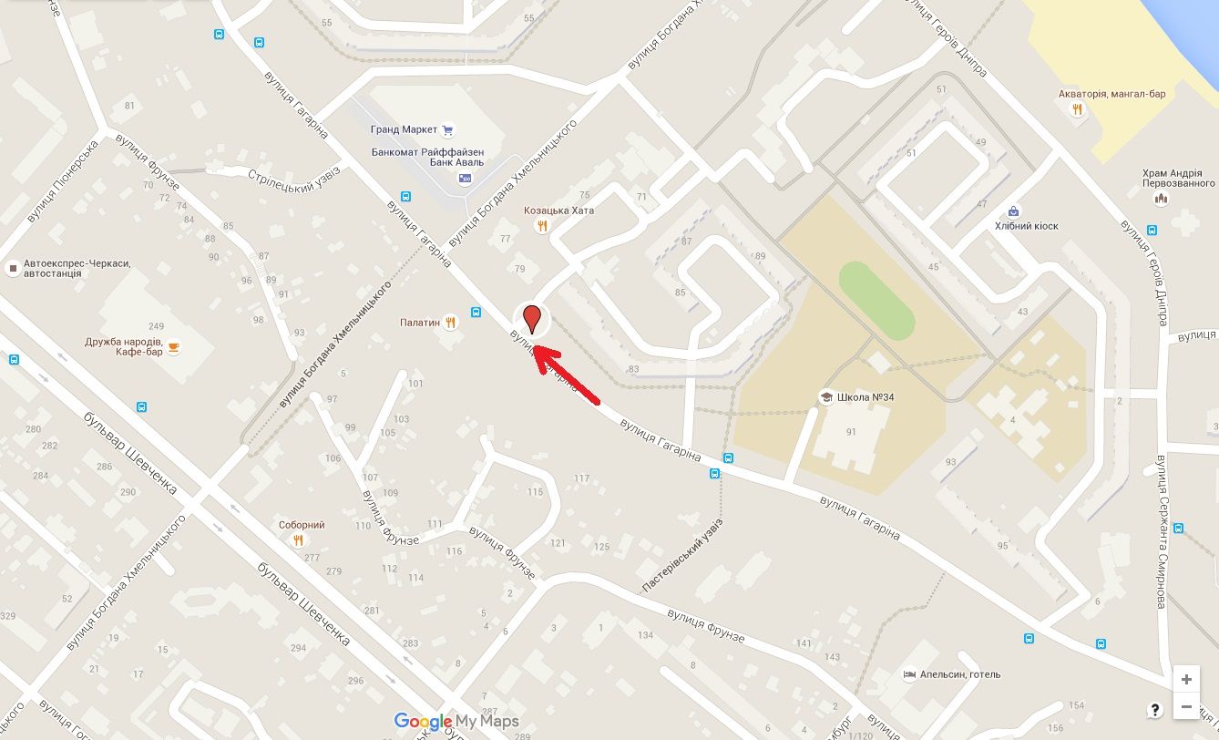 Білборд/Щит, Черкаси, вул. Володимира Великого, 79