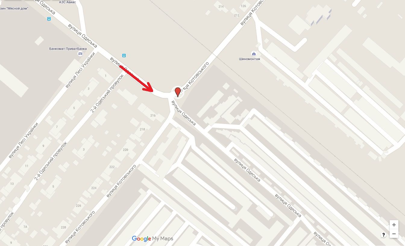 Білборд/Щит, Черкаси, вул. Грушевського - вул. Одеська