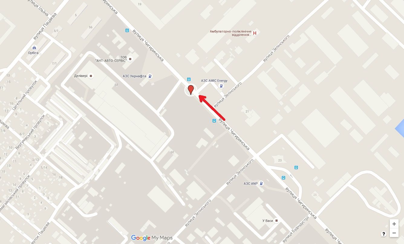 Білборд/Щит, Черкаси, вул. Чигиринська,62   (напроти АЗС Amic)