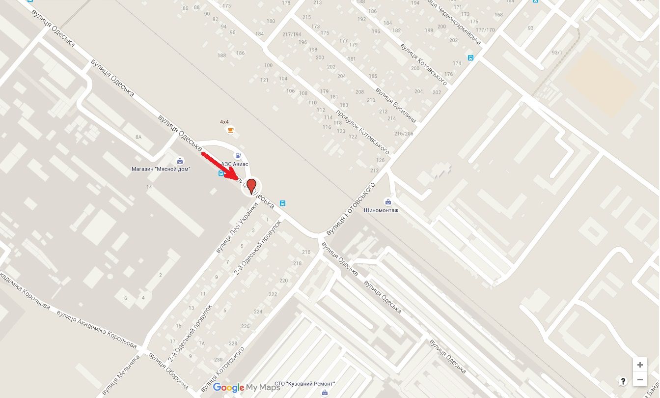 Білборд/Щит, Черкаси, вул. Одеськая, 20  (маг. Файномаркет)