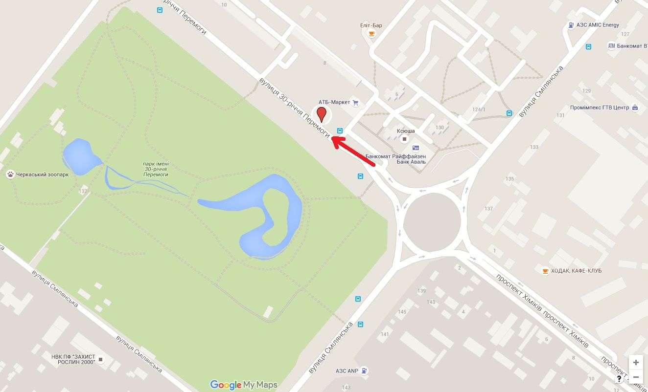 Білборд/Щит, Черкаси, вул. 30-річчя Перемоги, 6 (маг. АТБ)