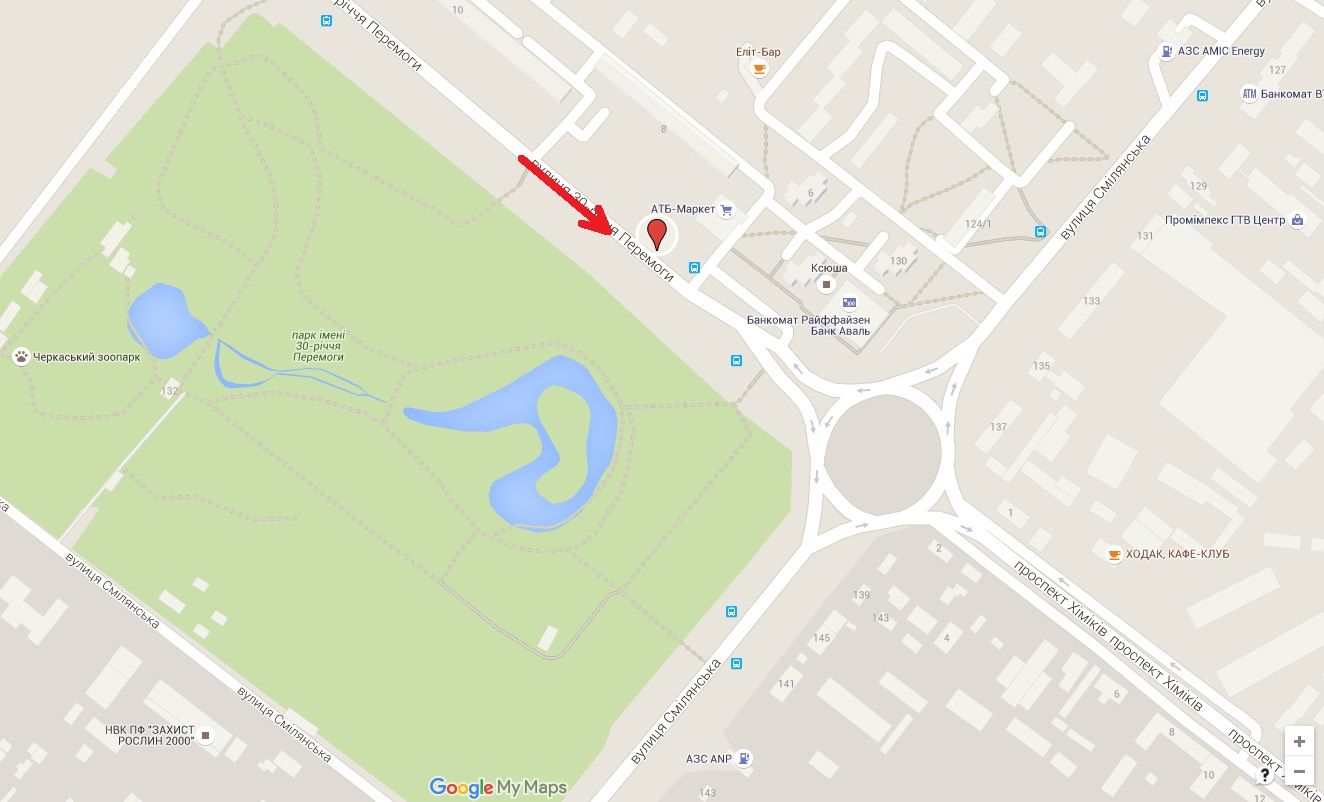 Білборд/Щит, Черкаси, вул. 30-річчя Перемоги, 6 (маг. АТБ)