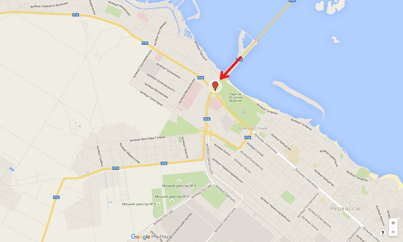 Білборд/Щит, Черкаси, Золотоніське шосе, біля дамби_в'їзд в місто