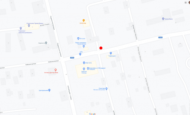 Билборд/Щит, Марганец, м. Марганець, перехрестя вул.Київська та І. Молодця (поблизу буд. 7 по вул.І. Молодця)/г.Марганец, ул.Киевская – ул.И.Молодца, 7
