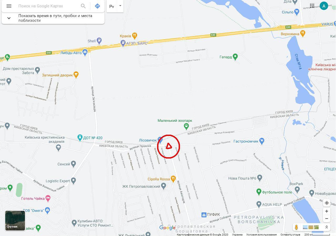 Билборд/Щит, Петропавловская Борщаговка, c. Петропавлівська Борщагівка, вул. Авіаторів / вул. Пушкіна