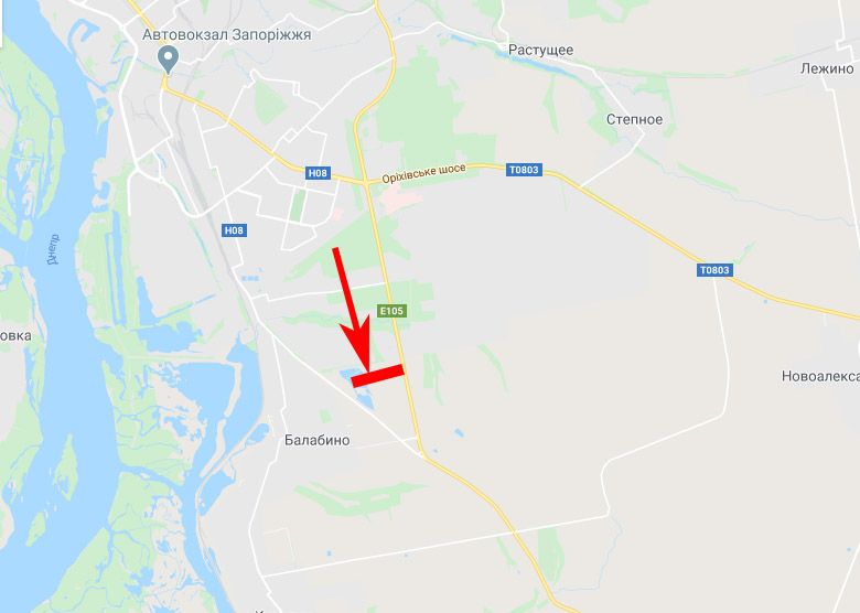 Білборд/Щит, Балабине, траса Москва-Сімферополь, виїзд із Запоріжжя, пам'ятник автомобілістам