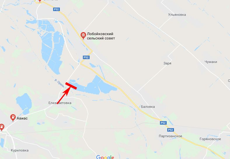 Білборд/Щит, Траси, с. Єлизаветівка, р. Оріль, напрям до м. Дніпро