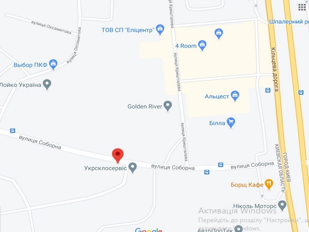 Билборд/Щит, Петропавловская Борщаговка, с. Петропавлівська Борщагівка, вул. Соборна 9, в сторону Києва