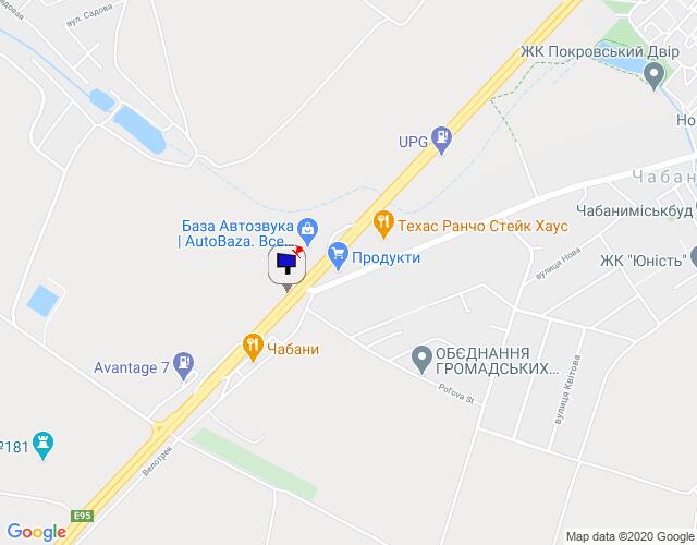 Билборд/Щит, Трассы, с. Чабани, траса М-05 Київ-Одеса, км 16+630 право, заїзд до АТБ Маркету, біля автобусної зупинки, через 170м після заїзду на АЗС Marshal, за 160м до АЗС КЛО