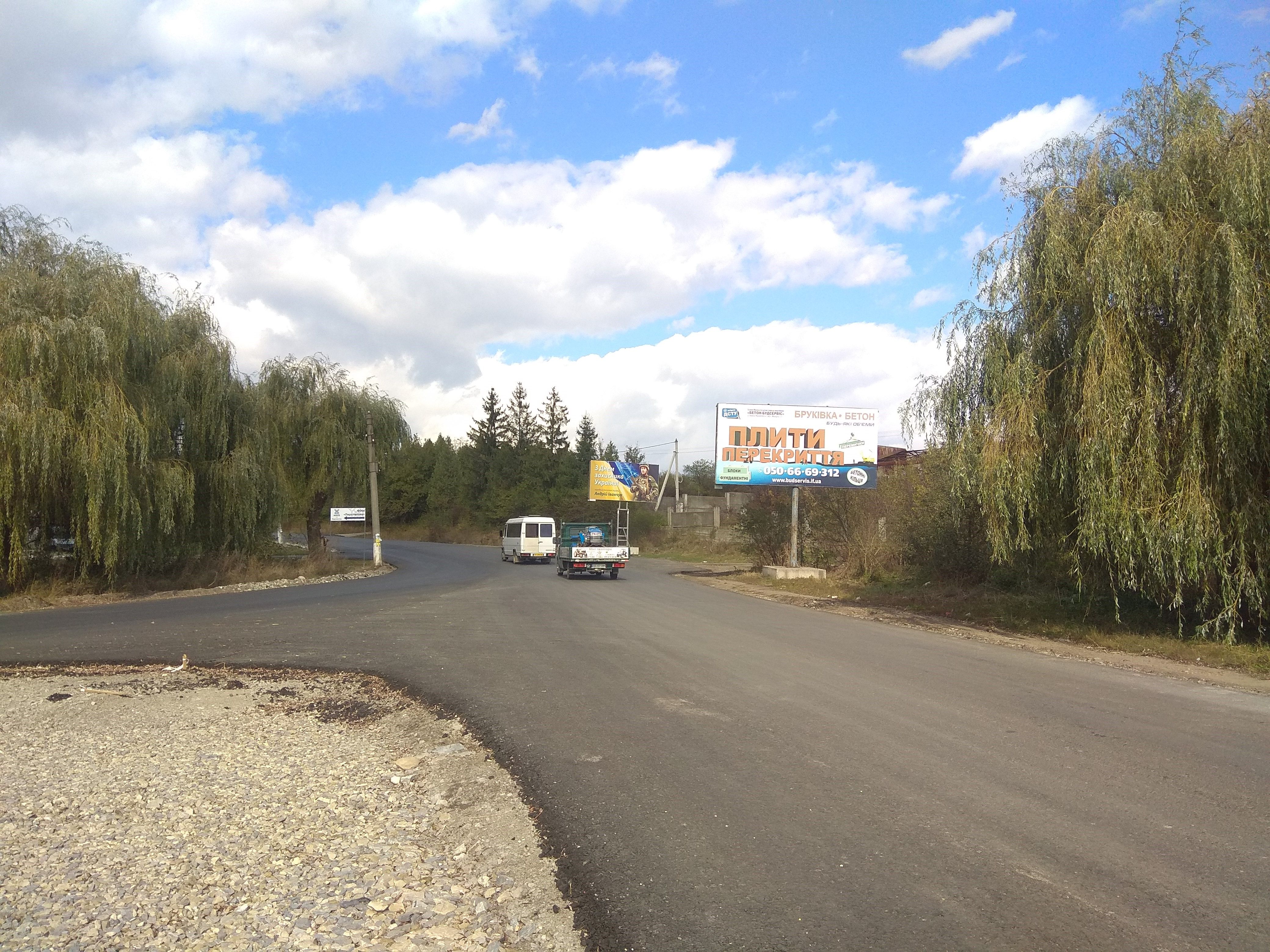 Білборд/Щит, Городенка, м.Городенка (вїзд в місто з Ів.-Франківська, перед кільцем) ст.А