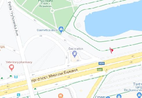 Білборд/Щит, Київ, Бажана пр. (перед Григоренка пр.), (баннер с люверсами 3,86х7,68)