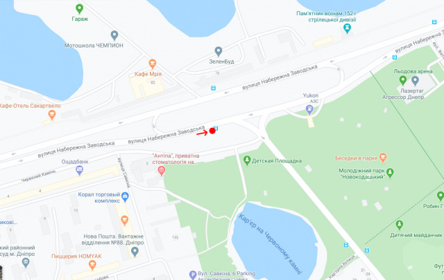 Реклама на остановках, Днепр, Вул.Набережна Заводська, навпроти буд.76/ул. Набережная Заводская, напротив д.№76