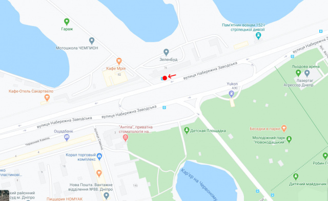 Реклама на остановках, Днепр, Вул.Набережна Заводська, навпроти буд.80/ул. Набережная Заводская, напротив д.№80