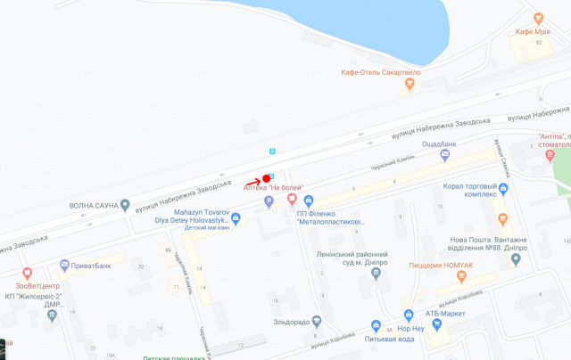 Реклама на остановках, Днепр, Вул.Набережна Заводська, біля буд.78/ул. Набережная Заводская, 78