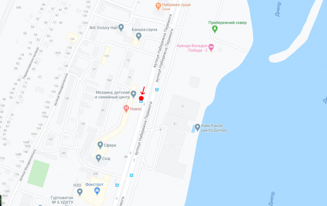 Реклама на остановках, Днепр, Вул.Набережна Перемоги, біля буд.78/ул. Набережная Победы, 78
