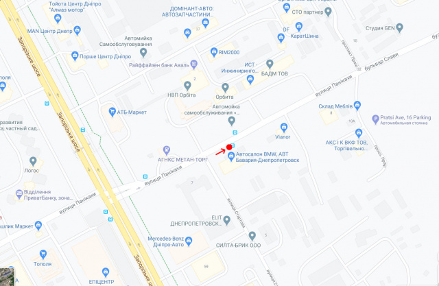 Реклама на зупинках, Дніпро, Вул.Панікахи, біля буд.5/ул. Паникахи, 5