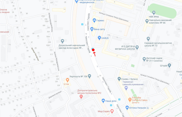 Реклама на зупинках, Дніпро, Пр.Героїв, біля буд.11Л/пр.Героев, 11Л