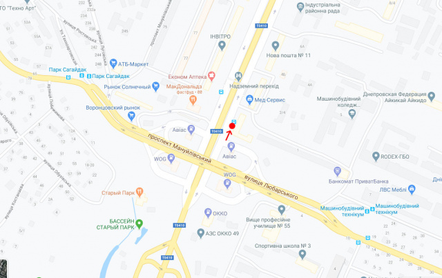 Реклама на остановках, Днепр, Пр.Слобожанський, біля буд.4/пр.им.газеты "Правда", 4