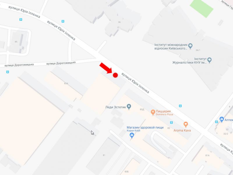 Led екран/Відеоборд, Київ, Іллєнка вул. (колиш. Мельникова вул.), 83а, навпроти КІМВ, в бік ст. м. "Лук'янівська", центру