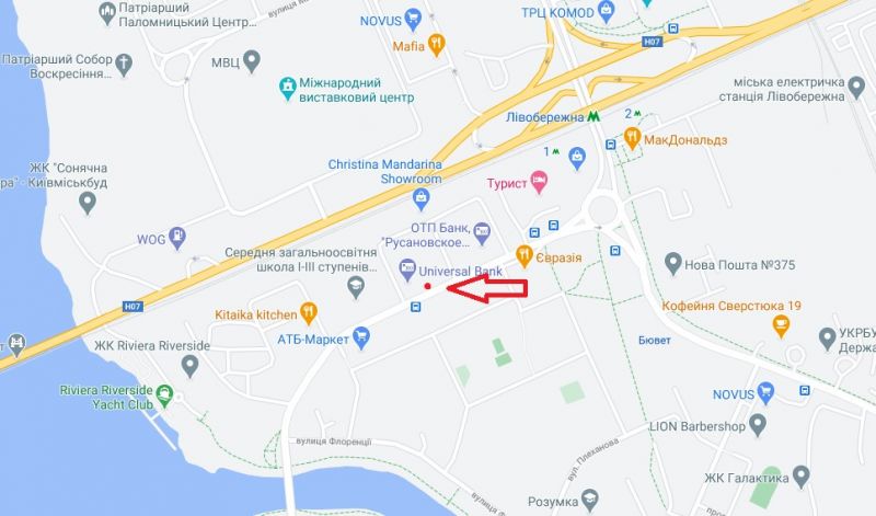 Билборд/Щит, Киев, вул. Окіпної Раїси, 4А