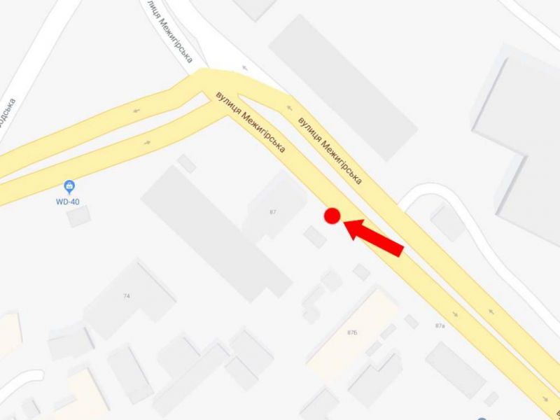 Білборд/Щит, Київ, Межигірська вул., 87 - вул. Електриків, на світлофорі, з центру