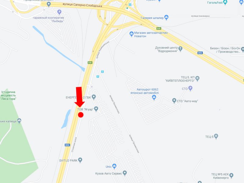 Билборд/Щит, Киев, Столичне шосе, біля АЗС "Glusco", 300 м від Південного мосту, з центру