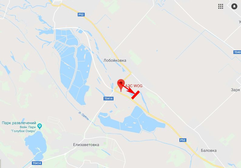 Білборд/Щит, Траси, траса Петриківка - Лобойківка, напрям до м. Дніпро, перед АЗС WOG